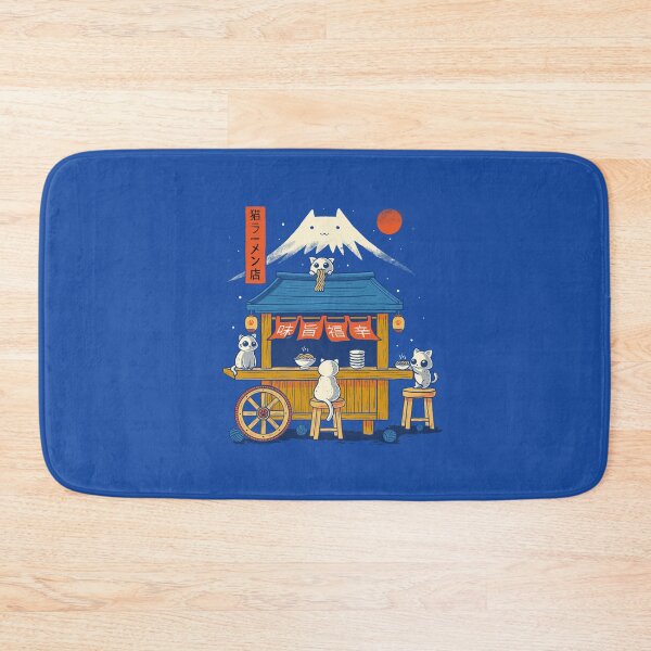 Item preview, Kawaii Neko Cat Ramen Shop Japanese Food Cart Art designed and sold by erion5k.