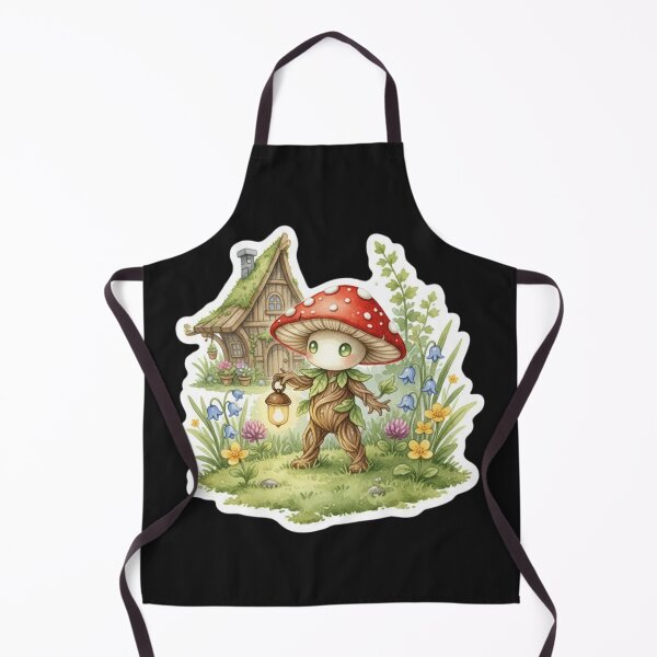 Item preview, Mushroom Forest Spirit Sticker | Cozy Cottagecore Woodland Creature designed and sold by AillustriaAK.