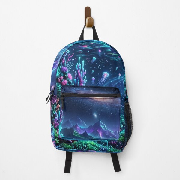 Item preview, Celestial Reef Bioluminescent Alien Ocean Landscape designed and sold by Luminous Wilds.