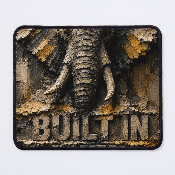 Item preview, Engineer Compounding Elephant Layered Impasto Wall Art designed and sold by SavannaStrikes.