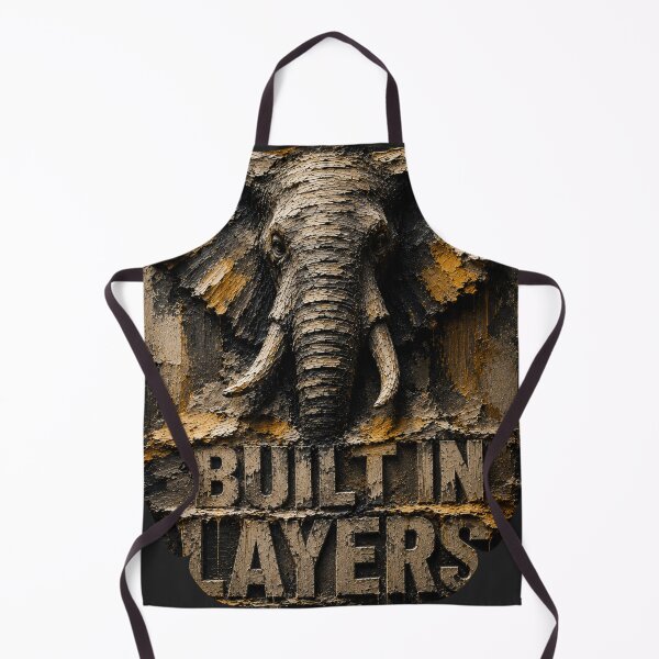 Item preview, Engineer Compounding Elephant Layered Impasto Wall Art designed and sold by SavannaStrikes.