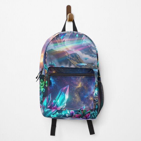 Item preview, Prismspire Highlands Neon Alien Fantasy Landscape designed and sold by Luminous Wilds.