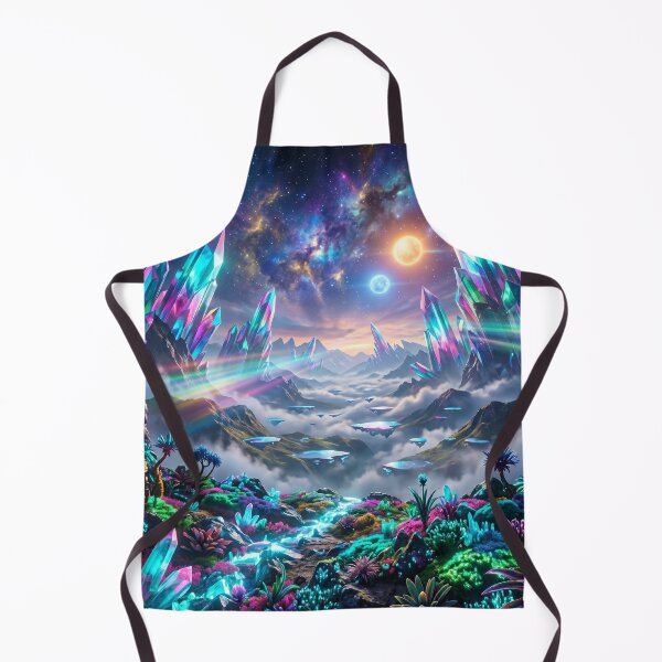 Item preview, Prismspire Highlands Neon Alien Fantasy Landscape designed and sold by Luminous Wilds.