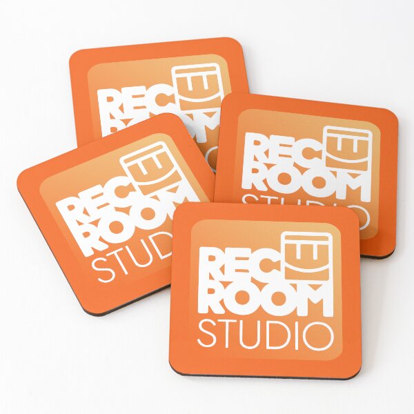Item preview, Rec Room Studio Orange Vector Typography Logo Design designed and sold by FlatInkStudio.