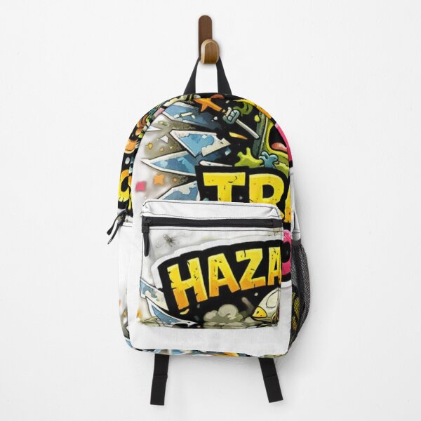 Item preview, Hazardous Trash Zone – Toxic Cartoon Logo designed and sold by AstraDrip Studio.