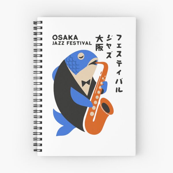 Item preview, Osaka Jazz Festival Fish Minimalist Japanese Retro Poster designed and sold by HBDStudio.