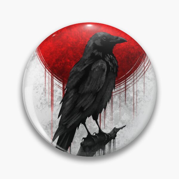 Item preview, Raven Eclipse | Gothic Crow Under Blood Moon designed and sold by Ola-urb.