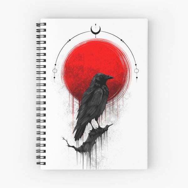 Item preview, Raven Eclipse | Gothic Crow Under Blood Moon designed and sold by Ola-urb.