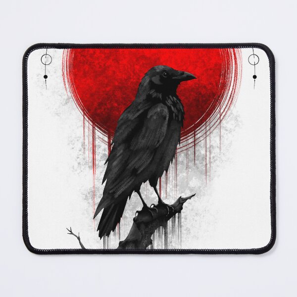 Item preview, Raven Eclipse | Gothic Crow Under Blood Moon designed and sold by Ola-urb.