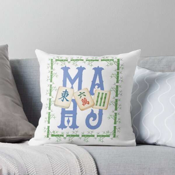 Item preview, Mahjong Bamboo Frame Vintage Mahjong Tiles Elegant Mahjong designed and sold by designclub.