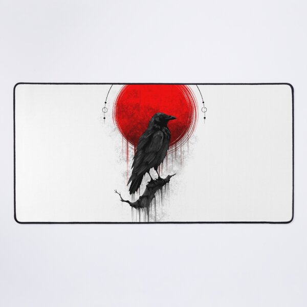 Item preview, Raven Eclipse | Gothic Crow Under Blood Moon designed and sold by Ola-urb.