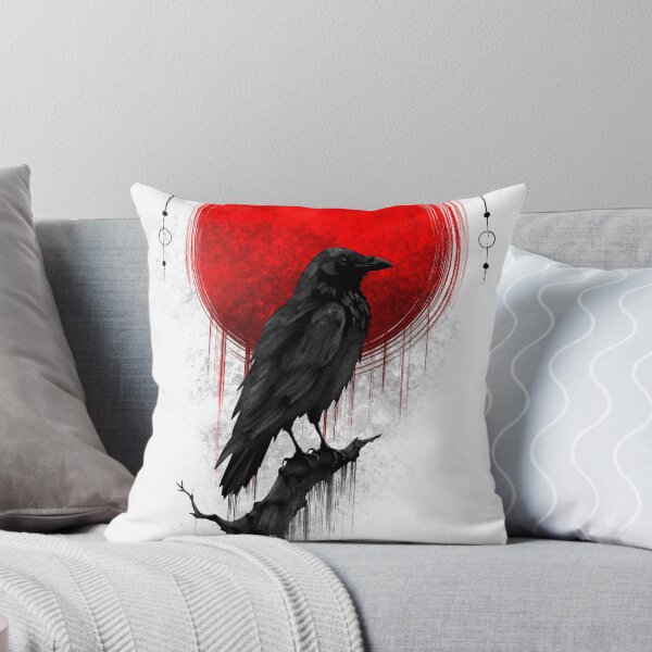 Item preview, Raven Eclipse | Gothic Crow Under Blood Moon designed and sold by Ola-urb.