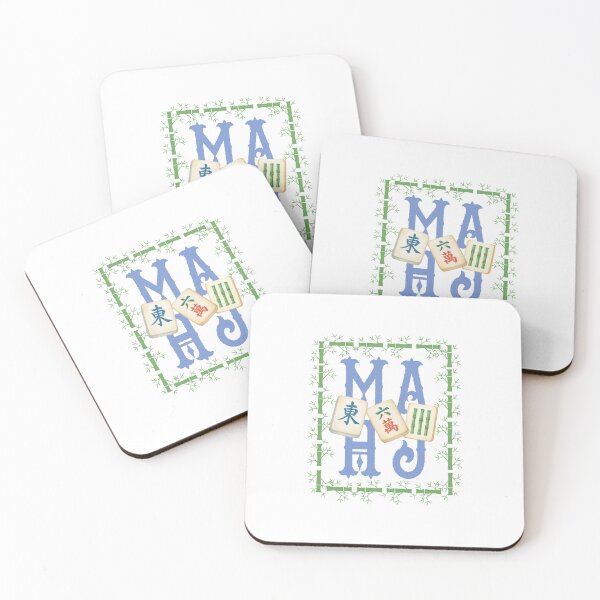 Item preview, Mahjong Bamboo Frame Vintage Mahjong Tiles Elegant Mahjong designed and sold by designclub.