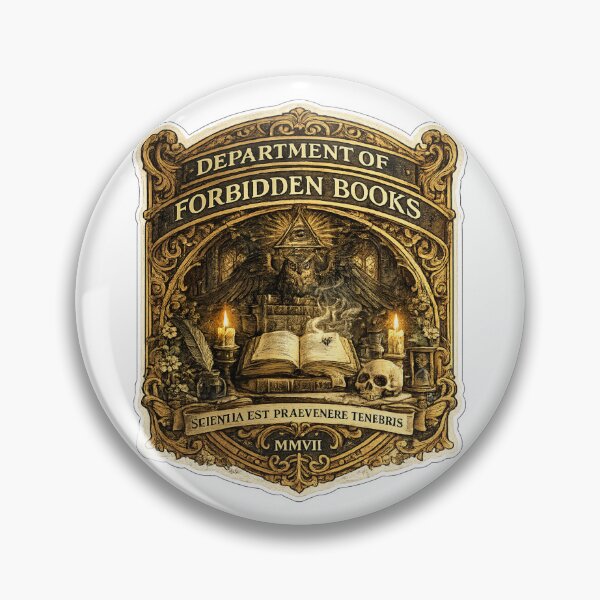 Item preview, Department of Forbidden Books | Dark Academia University Seal | Gothic Library Society Design designed and sold by MrDev.