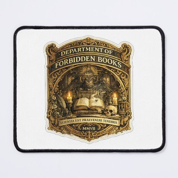 Item preview, Department of Forbidden Books | Dark Academia University Seal | Gothic Library Society Design designed and sold by MrDev.