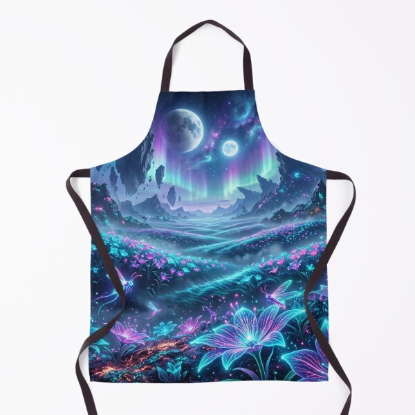 Item preview, Quantum Bloom Neon Alien Fantasy Expanse Landscape designed and sold by Luminous Wilds.