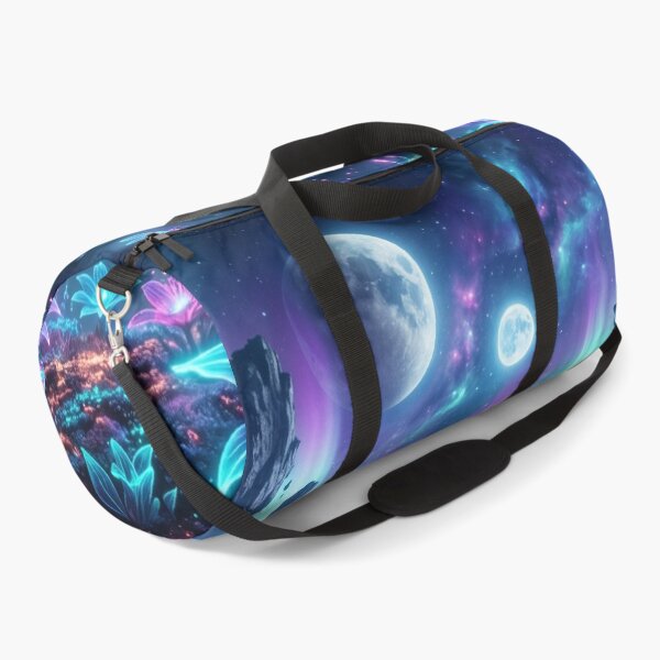 Item preview, Quantum Bloom Neon Alien Fantasy Expanse Landscape designed and sold by Luminous Wilds.