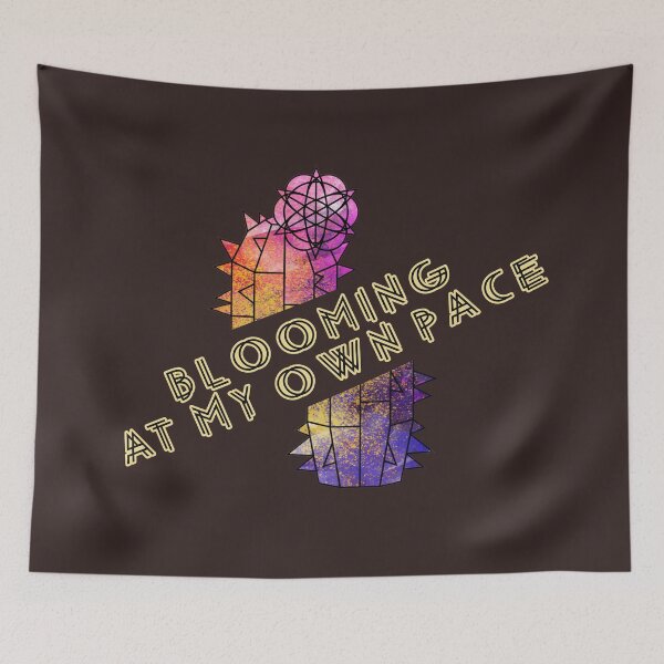 Item preview, Blooming at My Own Pace Geometric Cactus designed and sold by GraphicComet.