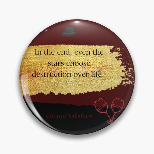 Item preview, Chuuya Nakahara Philosophical Quote designed and sold by LucyanaFlamel.