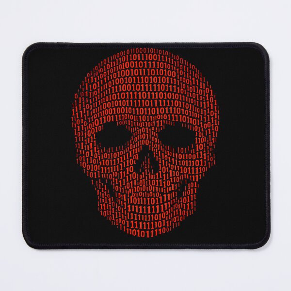 Item preview, Binary Red Skull designed and sold by KICOR.