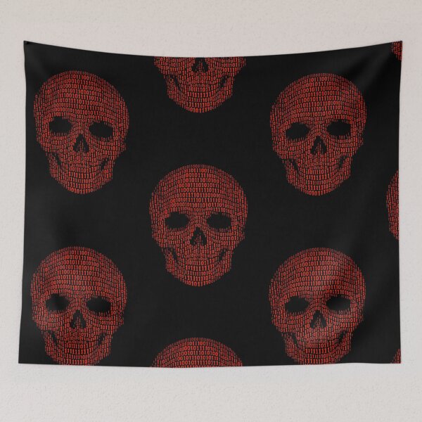 Item preview, Binary Red Skull  designed and sold by KICOR.