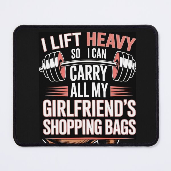 Item preview, Workout for Girlfriend Shopping Bags designed and sold by Tsugraf Designs.