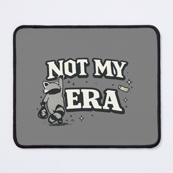 Item preview, Not My Era Raccoon Funny Shirt Goblincore Gift Trash Panda Tee Chaotic Night Owl Shirt Relatable Humor Gift designed and sold by Gremlin Hours.
