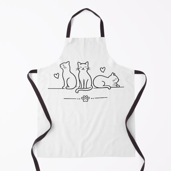 Item preview, Minimalist cats with hearts and paw print designed and sold by Side Quest Co..