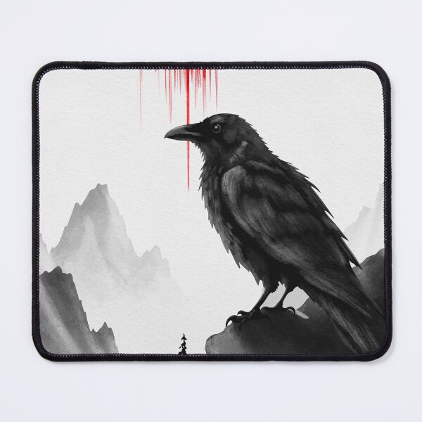 Item preview, Raven Eclipse | Gothic Crow Under Blood Moon designed and sold by Ola-urb.