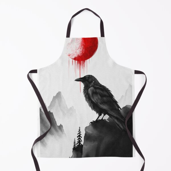 Item preview, Raven Eclipse | Gothic Crow Under Blood Moon designed and sold by Ola-urb.