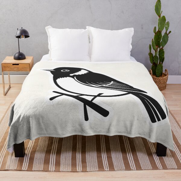 Item preview, Black and White Songbird | Minimal Filora Atelier Bird Art designed and sold by Filora Atelier | Bird Art.