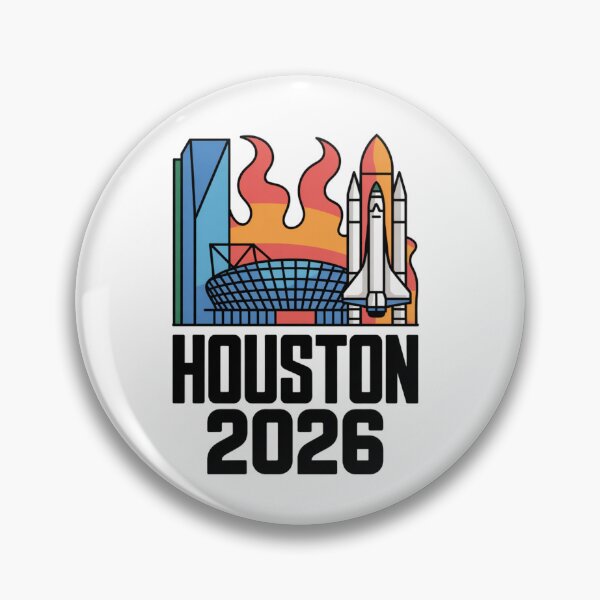 Item preview, Houston 2026 Space Shuttle Football T-Shirt V6 designed and sold by DarylWelsh2024.