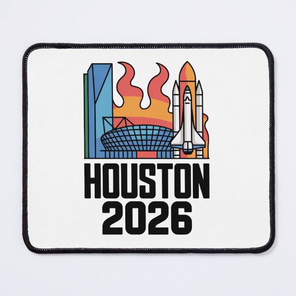 Item preview, Houston 2026 Space Shuttle Football T-Shirt V6 designed and sold by DarylWelsh2024.