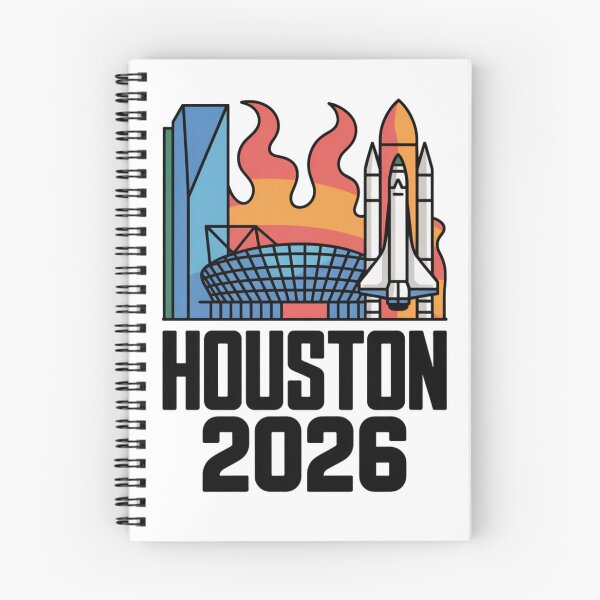 Item preview, Houston 2026 Space Shuttle Football T-Shirt V6 designed and sold by DarylWelsh2024.