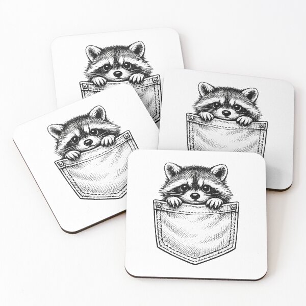 Item preview, Pocket Raccoon Shirt — Cute Trash Panda Pocket Animal Tee designed and sold by Gremlin Hours.