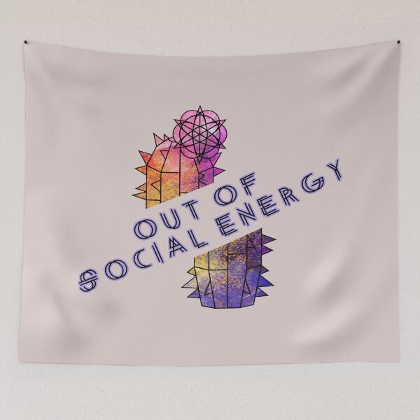 Item preview, Out of Social Energy Introvert Cactus designed and sold by GraphicComet.