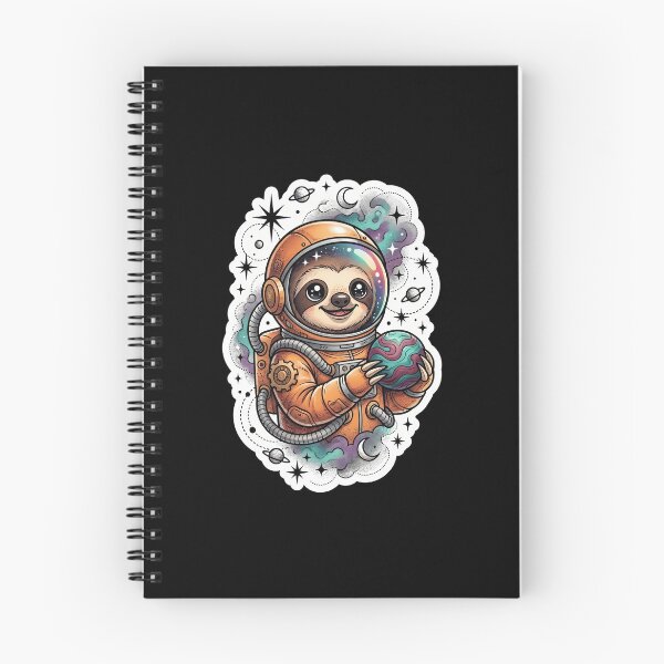 Item preview, Sloth Astronaut Holding Planet Galaxy Adventure designed and sold by elderberry.