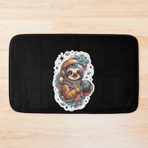 Item preview, Sloth Astronaut Holding Planet Galaxy Adventure designed and sold by elderberry.