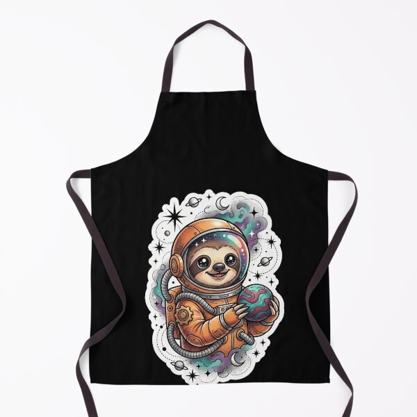 Item preview, Sloth Astronaut Holding Planet Galaxy Adventure designed and sold by elderberry.