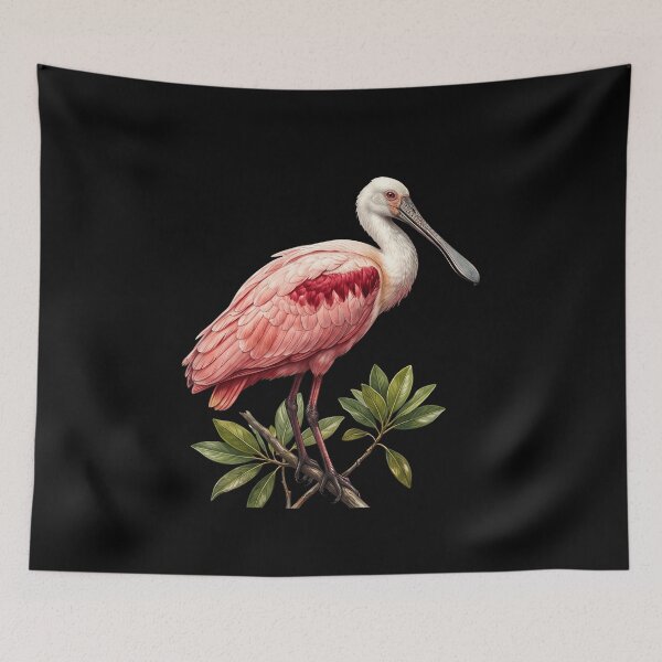 Item preview, Coastal Wetland Roseate Spoonbill Bird designed and sold by elderberry.