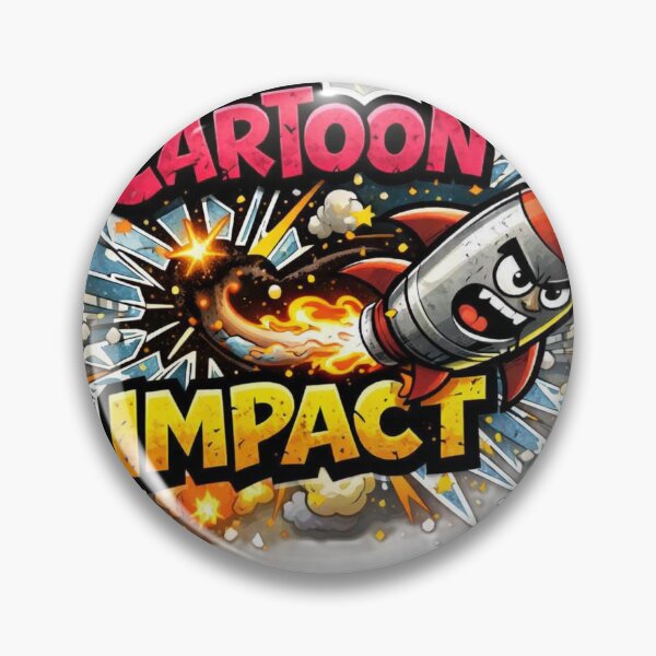 Item preview, Cartoon Impact – Explosive Rocket Logo designed and sold by AstraDrip Studio.