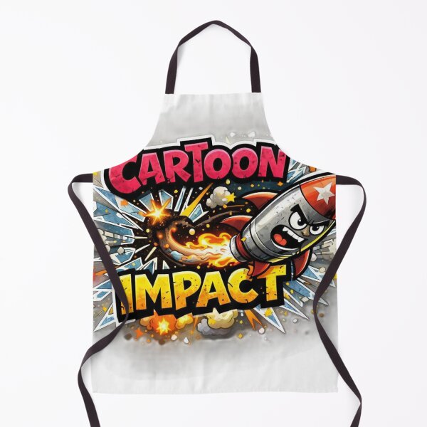 Item preview, Cartoon Impact – Explosive Rocket Logo designed and sold by AstraDrip Studio.