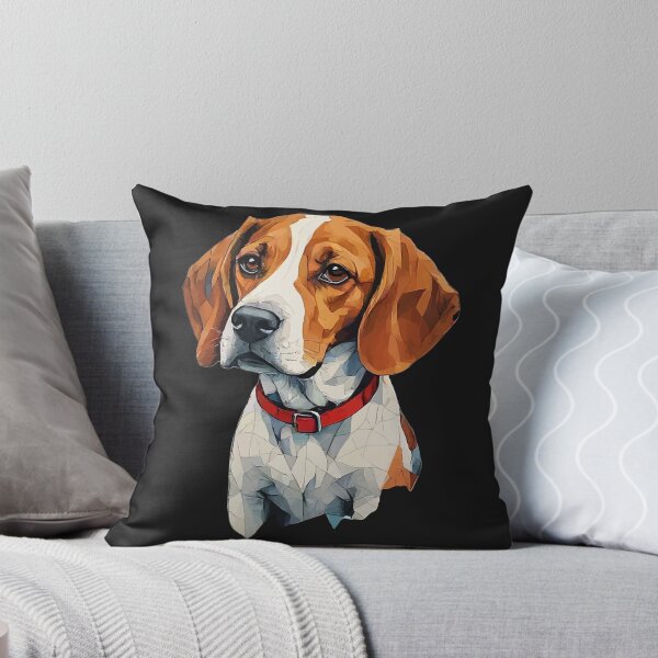 Item preview, Geometric Beagle Portrait – Modern Pet Art  designed and sold by Tklezardesigns.