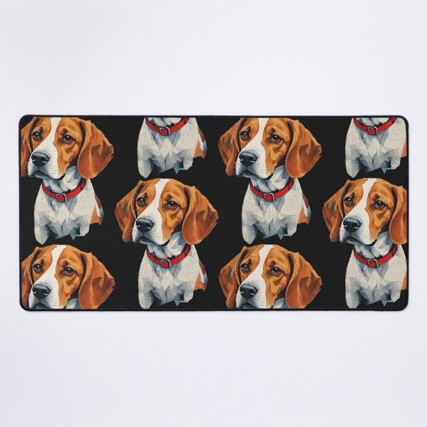 Item preview, Geometric Beagle Portrait – Modern Pet Art  designed and sold by Tklezardesigns.