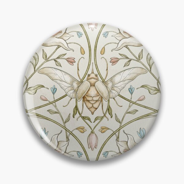 Item preview, Vintage Butterfly and Beetle Floral Pattern designed and sold by Alisles.