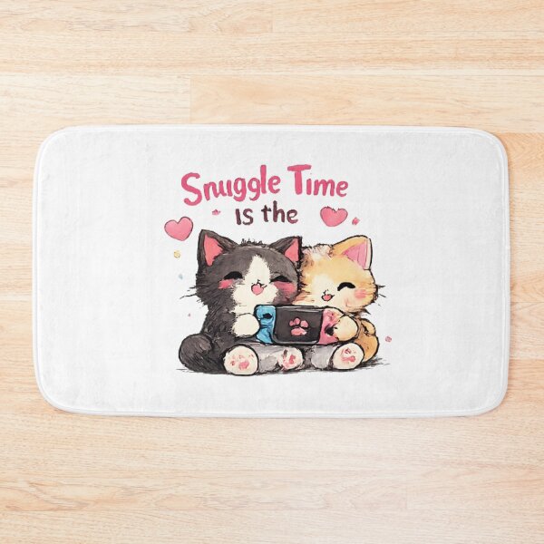 Item preview, Snuggle Time Is the Best Time – Cute Kawaii Cats Gaming Together designed and sold by vansaidshop ⭐⭐⭐⭐⭐.