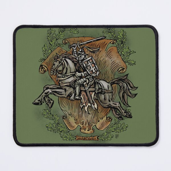 Item preview, Lithuanian Coat of Arms - Medieval Warrior with Sword "Vytis" Illustration designed and sold by JustasVebra.