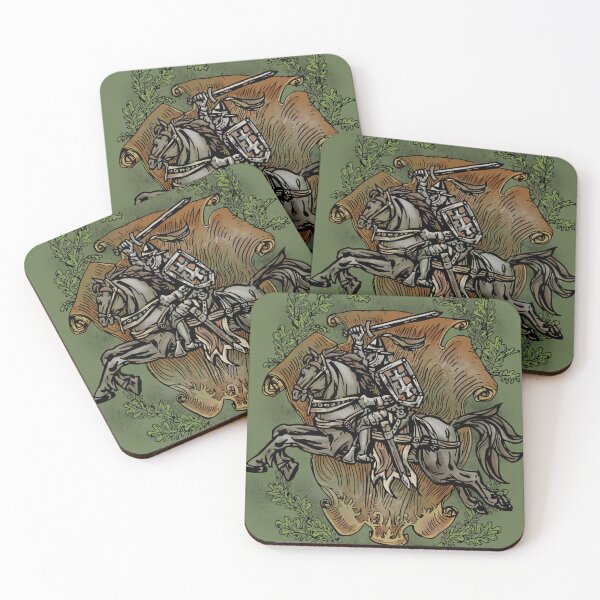 Item preview, Lithuanian Coat of Arms - Medieval Warrior with Sword "Vytis" Illustration designed and sold by JustasVebra.