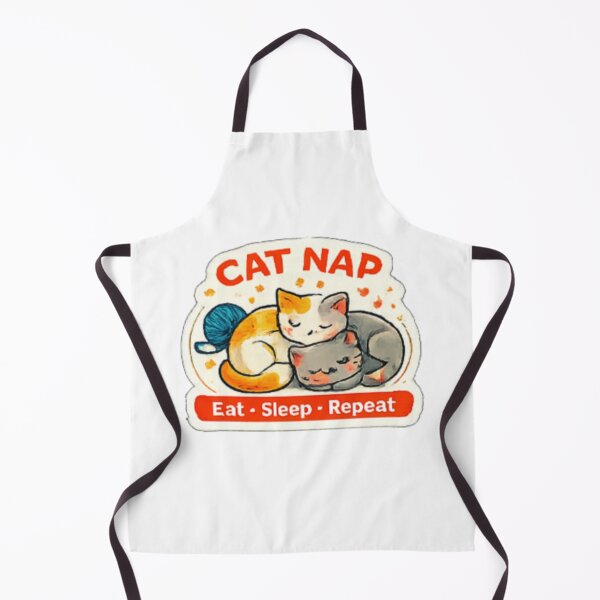 Item preview, Cat Nap Club ?? | Eat Sleep Repeat Cute Kawaii Cat Sticker Design designed and sold by Bismillah-Najah.