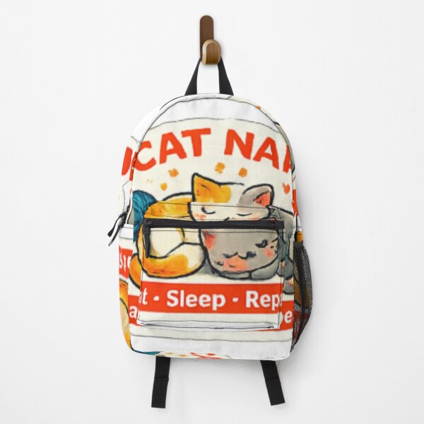 Item preview, Cat Nap Club ?? | Eat Sleep Repeat Cute Kawaii Cat Sticker Design designed and sold by Bismillah-Najah.
